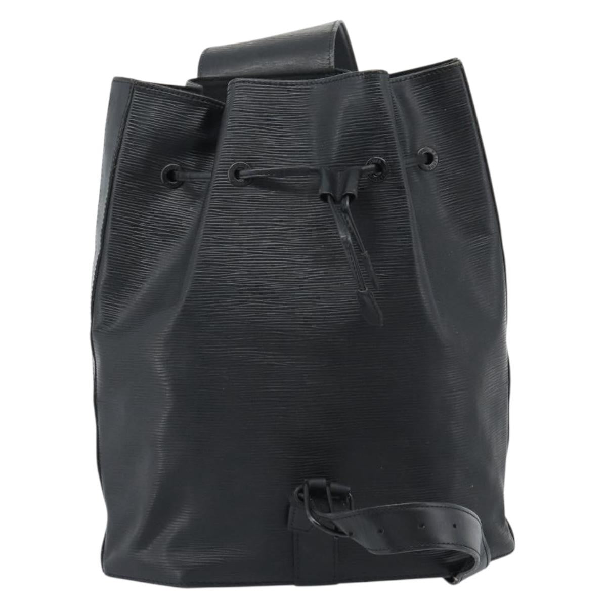 Louis Vuitton Sac A Dos Drawstring Backpack Epi Leather Black Leather Shoulder Bag Bag (Authentic Pre-Loved)