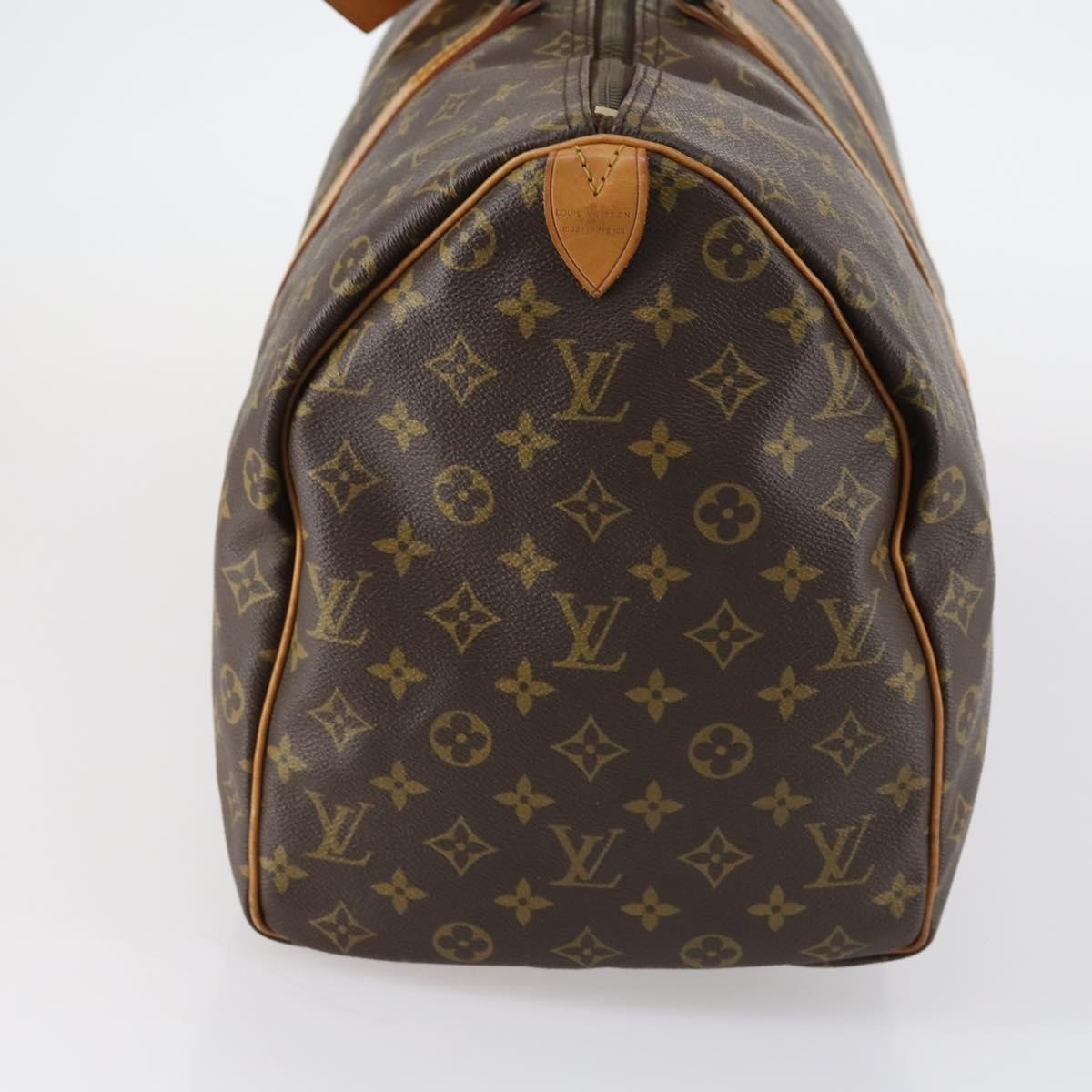 Louis Vuitton Keepall Bag Monogram Canvas Brown Canvas Travel Bag Bag (Authentic Pre-Loved)