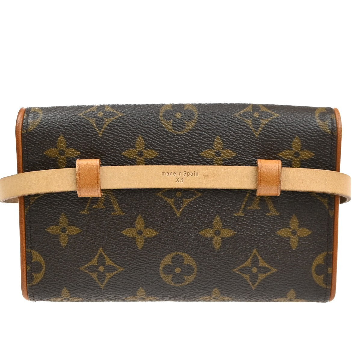 Louis Vuitton Florentine Waist Bag Monogram Canvas Brown Leather Clutche & Pouche Bag (Authentic Pre-Loved)