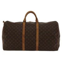 Louis Vuitton Keepall Bag Monogram Canvas Brown Canvas Travel Bag Bag (Authentic Pre-Loved)