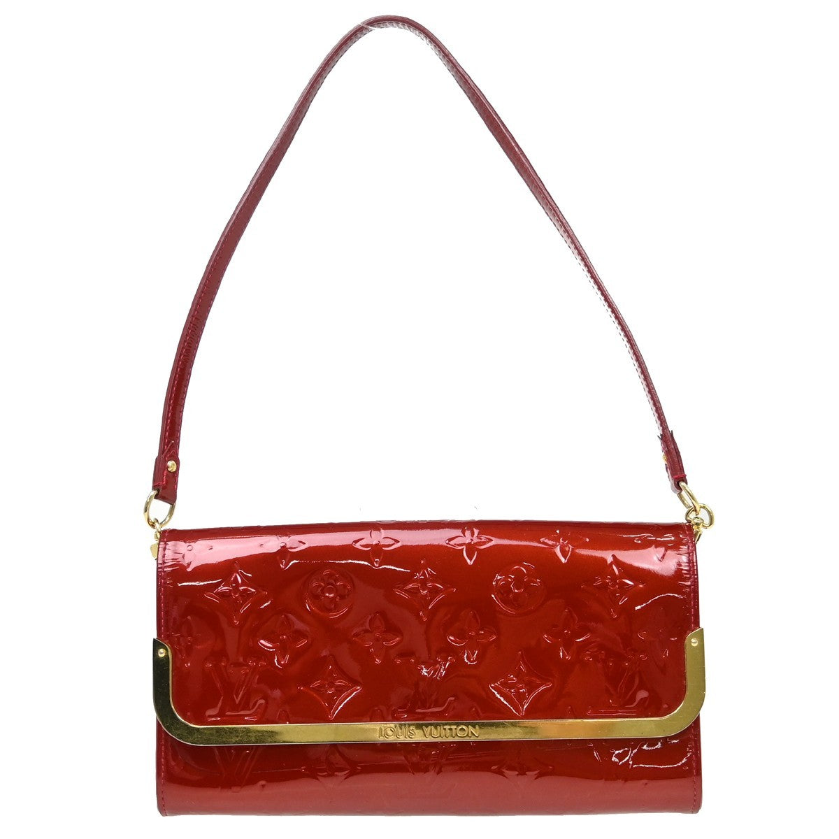 Louis Vuitton Louis Vuitton Rossmore Handbag Monogram Vernis Red Patent_Leather Shoulder Bag Bag (Authentic Pre-Loved)
