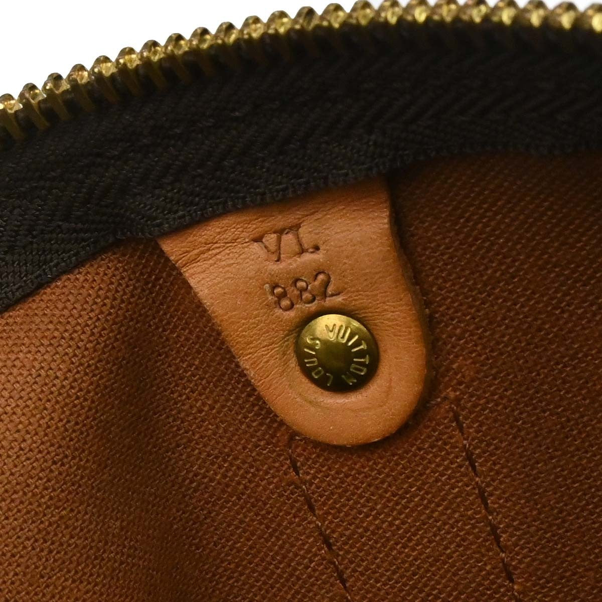 Louis Vuitton Keepall Bag Monogram Canvas Brown Canvas Travel Bag Bag (Authentic Pre-Loved)