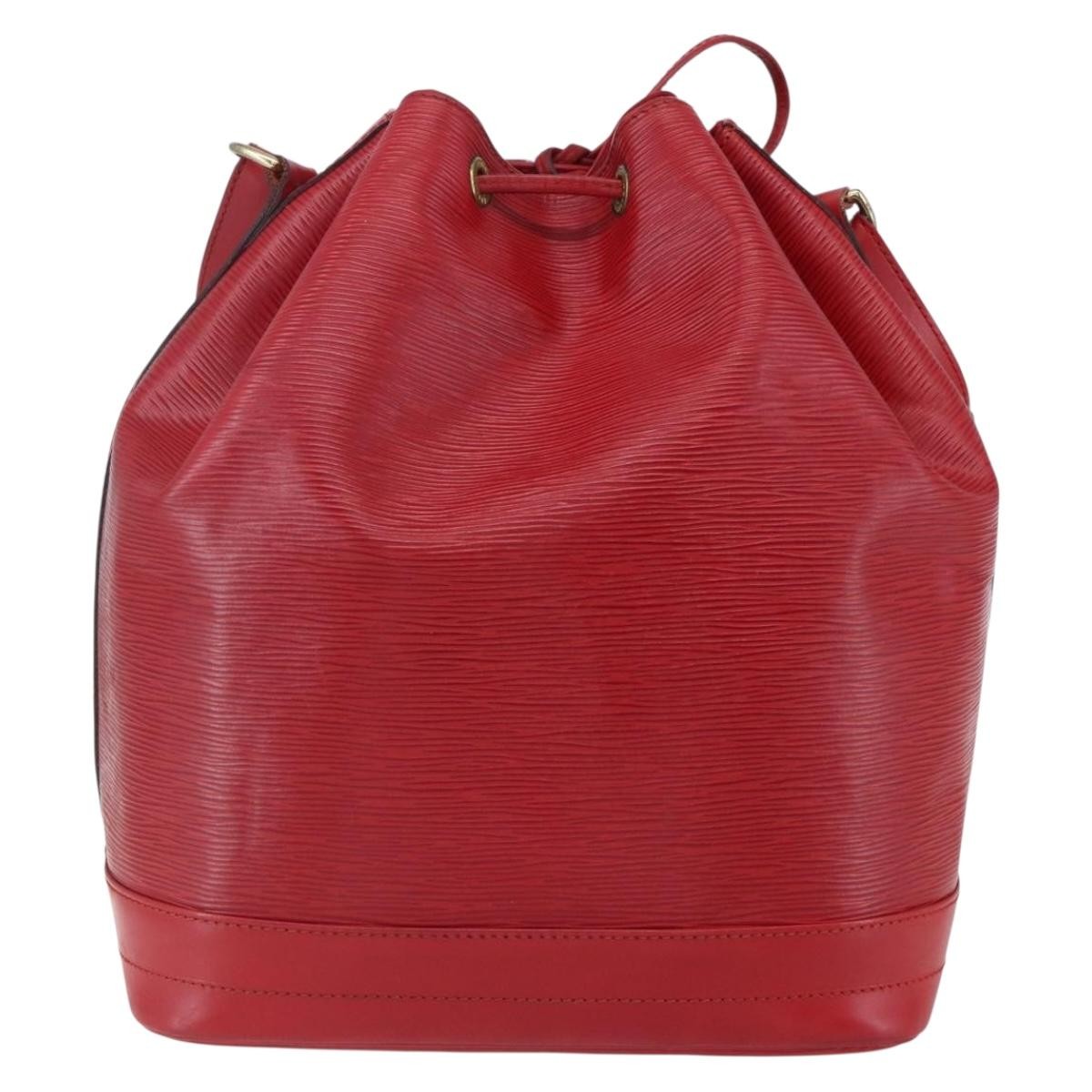 Louis Vuitton Noe Shoulder Bag Leather Red Leather Shoulder Bag Bag (Authentic Pre-Loved)