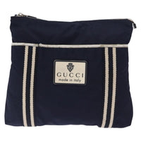 Gucci Vintage Shoulder Bag Nylon Navy Nylon Shoulder Bag Bag (Authentic Pre-Loved)