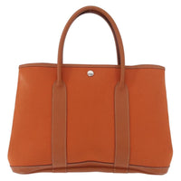 Hermes Garden Party Tote Toile And Leather Orange Canvas Tote Bag Bag (Pre-Loved)