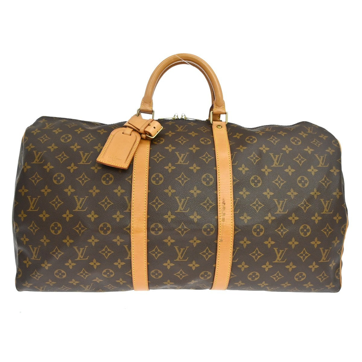 Louis Vuitton Louis Vuitton Keepall Bag Monogram Canvas Brown Canvas Travel Bag Bag (Authentic Pre-Loved)
