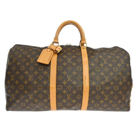 Louis Vuitton Louis Vuitton Keepall Bag Monogram Canvas Brown Canvas Travel Bag Bag (Authentic Pre-Loved)