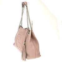 Gucci Soho Chain Strap Shoulder Bag Leather Pink Leather Shoulder Bag Bag (Pre-Loved)