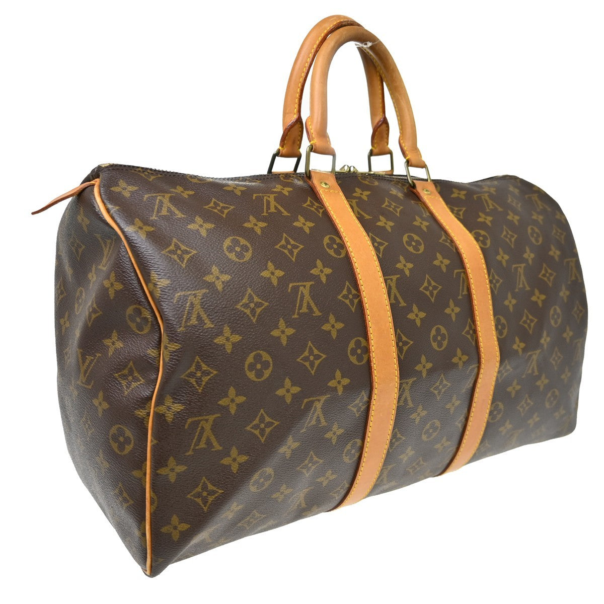 Louis Vuitton Louis Vuitton Keepall Bag Monogram Canvas Brown Canvas Travel Bag Bag (Authentic Pre-Loved)