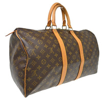 Louis Vuitton Louis Vuitton Keepall Bag Monogram Canvas Brown Canvas Travel Bag Bag (Authentic Pre-Loved)