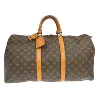 Louis Vuitton Louis Vuitton Keepall Bag Monogram Canvas Brown Canvas Travel Bag Bag (Authentic Pre-Loved)