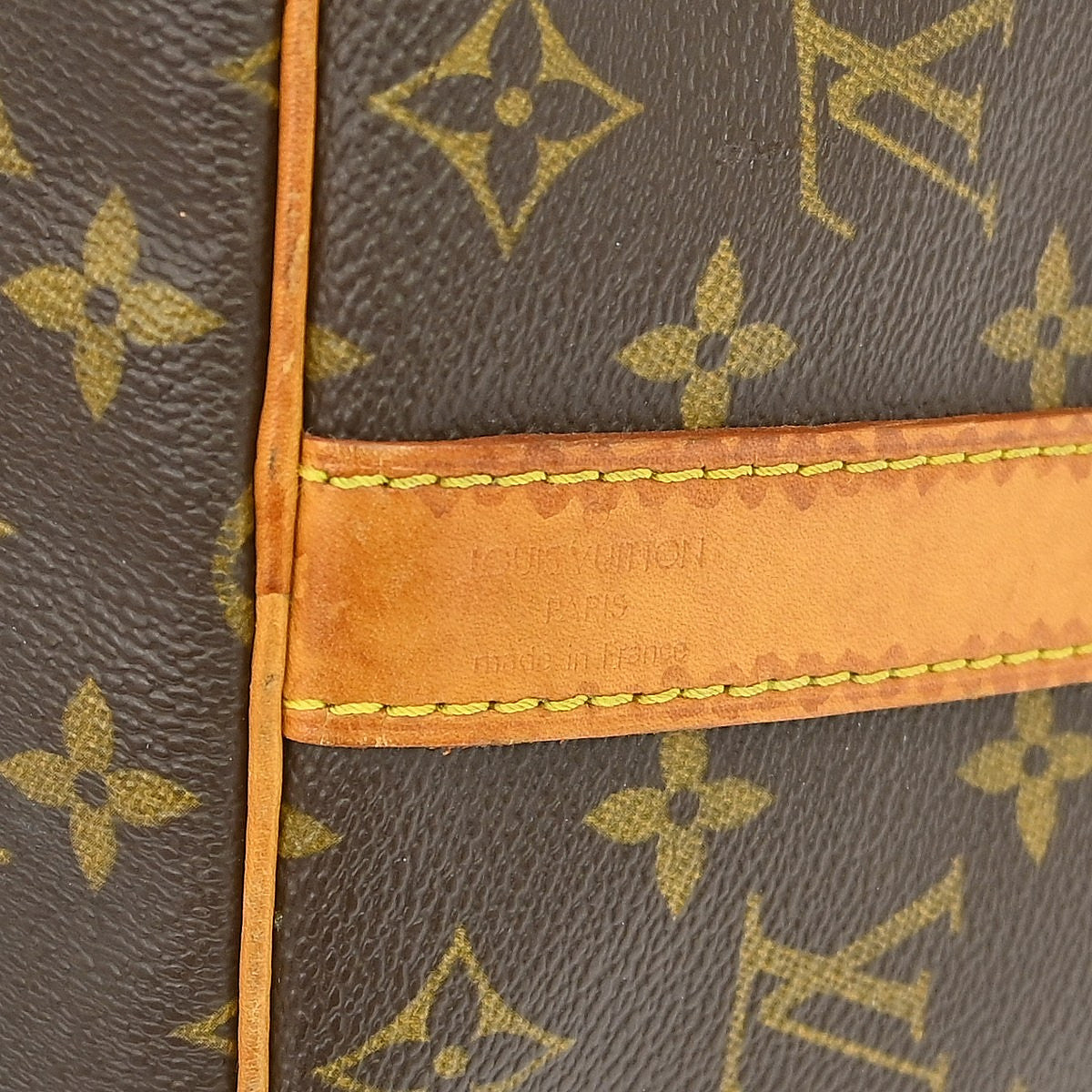 Louis Vuitton Keepall Bandouliere Bag Monogram Canvas Brown Canvas Travel Bag Bag (Pre-Loved)