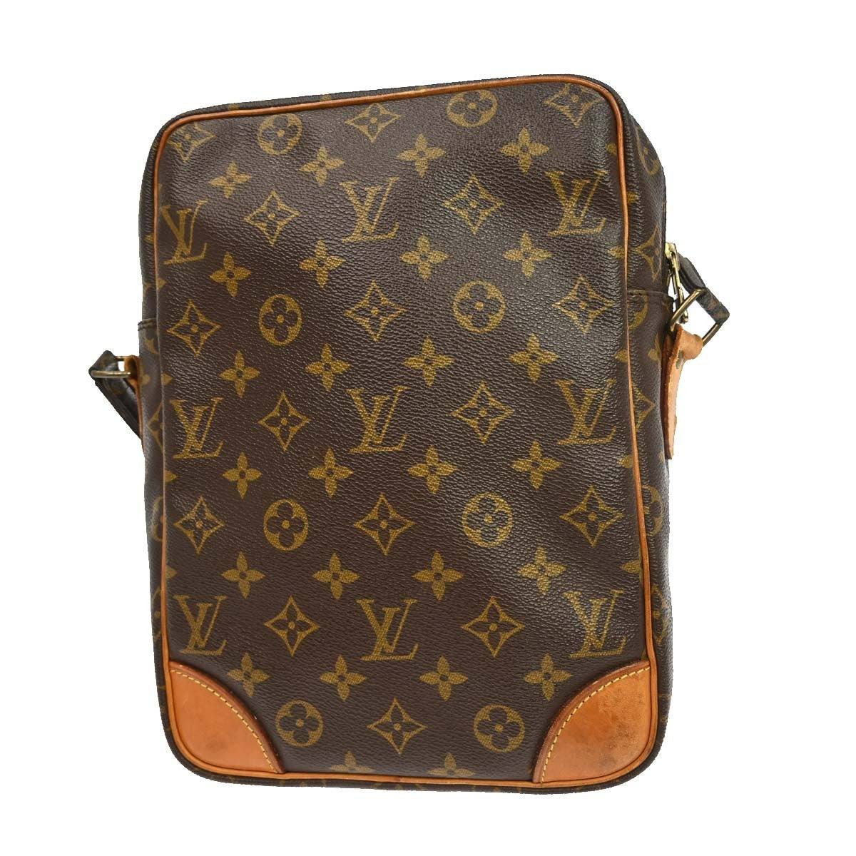Louis Vuitton Danube Handbag Monogram Canvas Brown Canvas Shoulder Bag Bag (Pre-Loved)