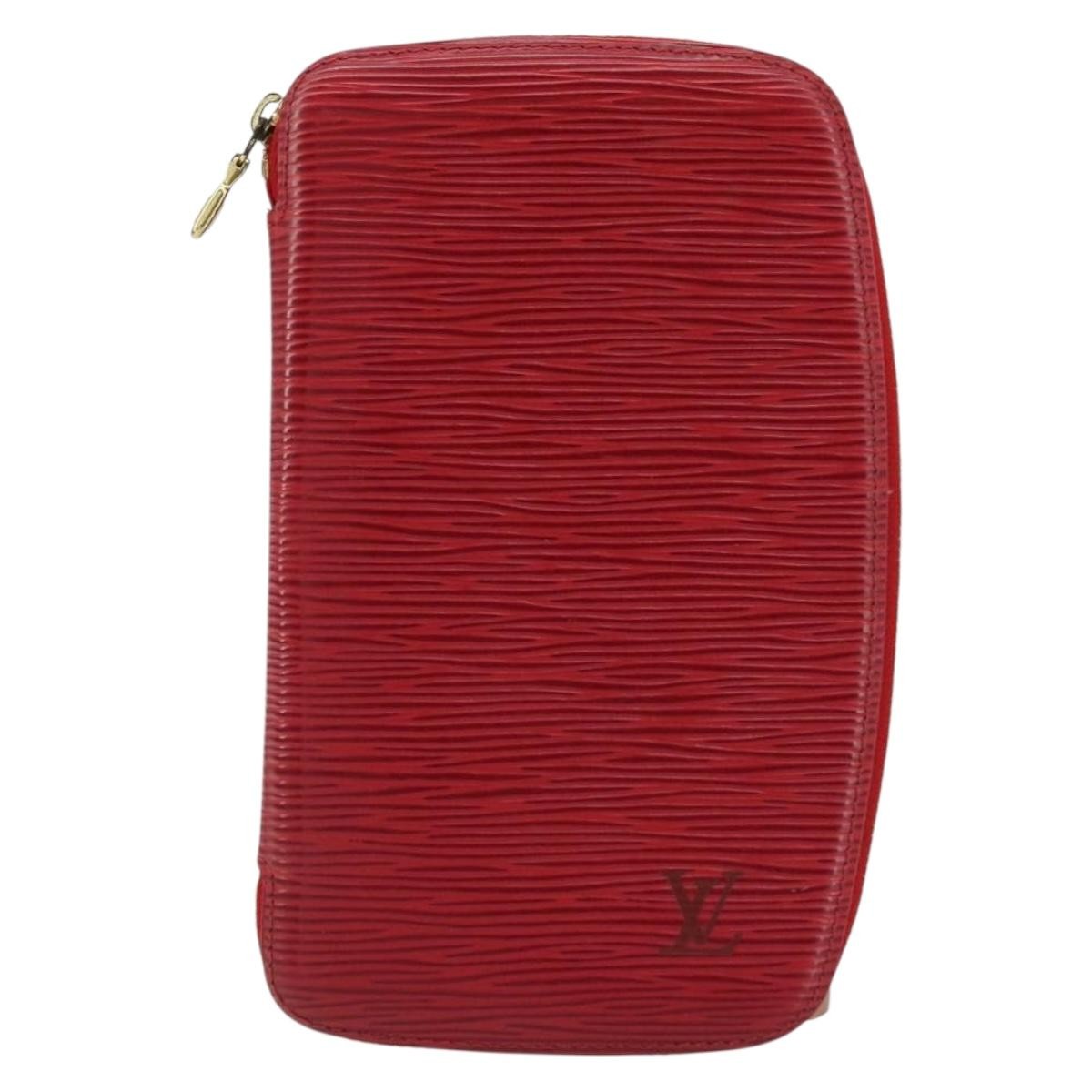 Louis Vuitton Geode Organizer Wallet Epi Leather Red Leather Wallets Accessory (Authentic Pre-Loved)