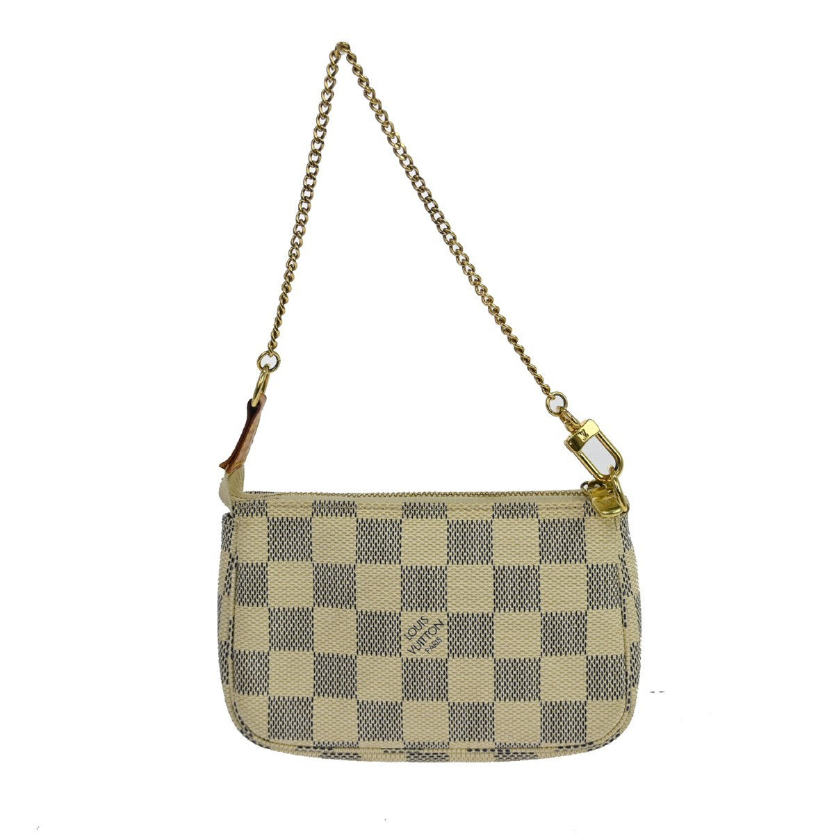 Louis Vuitton Louis Vuitton Mini Pochette Accessoires Damier Canvas White Canvas Clutche & Pouche Bag (Authentic Pre-Loved)