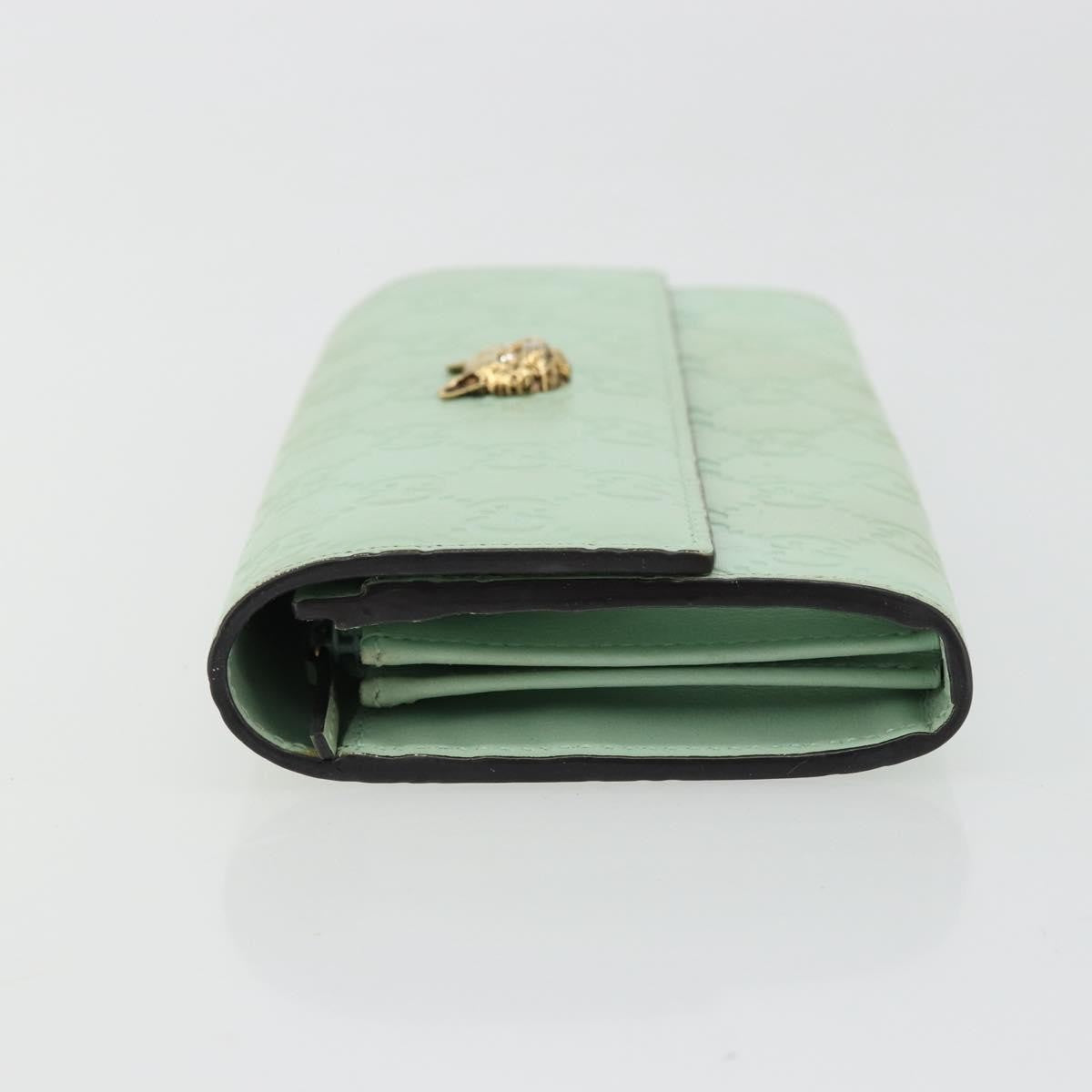 Gucci Guccissima Wallet Motif Gg Green Leather Wallets Accessory (Pre-Loved)