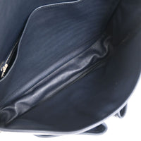 Hermes Barda Messenger Bag Veau Sikkim Blue Leather Shoulder Bag Bag (Pre-Loved)