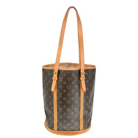 Louis Vuitton Louis Vuitton Bucket Bag Monogram Canvas Brown Canvas Tote Bag Bag (Pre-Loved)