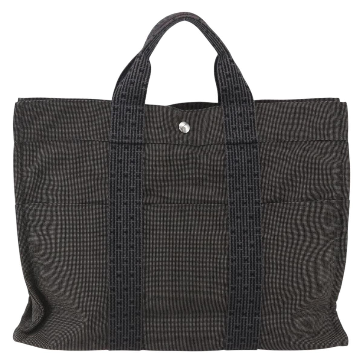 Hermes Fourre-Tout Herline Fourre-Tout Herline Gray Canvas Tote Bag Bag (Authentic Pre-Loved)