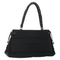 Salvatore Ferragamo Vala Tote Canvas Black Canvas Tote Bag Bag (Pre-Loved)