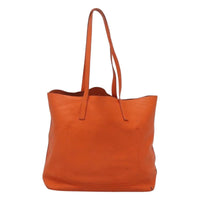 Prada Vintage Tote Leather Orange Leather Tote Bag Bag (Authentic Pre-Loved)