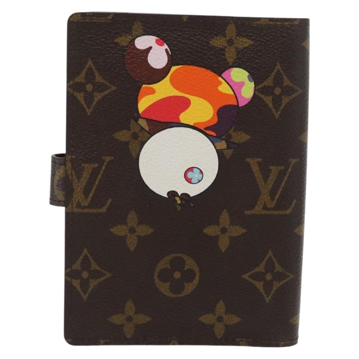 Louis Vuitton Agenda Cover Monogram Panda Brown Canvas Wallets Accessory (Pre-Loved)