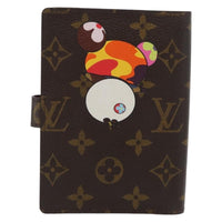 Louis Vuitton Agenda Cover Monogram Panda Brown Canvas Wallets Accessory (Pre-Loved)