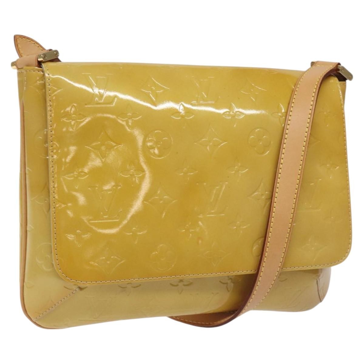 Louis Vuitton Thompson Street Handbag Monogram Vernis Beige Patent_Leather Shoulder Bag Bag (Authentic Pre-Loved)