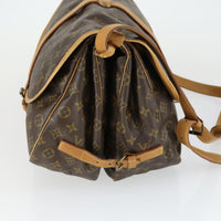 Louis Vuitton Louis Vuitton Saumur Handbag Monogram Canvas Brown Canvas Shoulder Bag Bag (Pre-Loved)