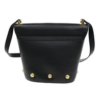 Salvatore Ferragamo Vintage Shoulder Bag Leather Black Leather Shoulder Bag Bag (Authentic Pre-Loved)