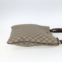 Gucci Zip Top Messenger Bag Gg Coated Canvas Beige Canvas Shoulder Bag Bag (Authentic Pre-Loved)