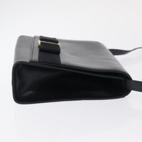 Salvatore Ferragamo Salvatore Ferragamo Vala Shoulder Bag Leather Navy Leather Shoulder Bag Bag (Pre-Loved)