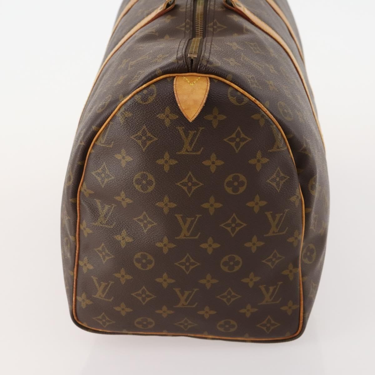 Louis Vuitton Keepall Bag Monogram Canvas Brown Canvas Travel Bag Bag (Authentic Pre-Loved)
