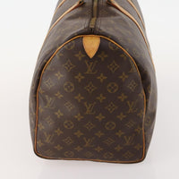 Louis Vuitton Keepall Bag Monogram Canvas Brown Canvas Travel Bag Bag (Authentic Pre-Loved)