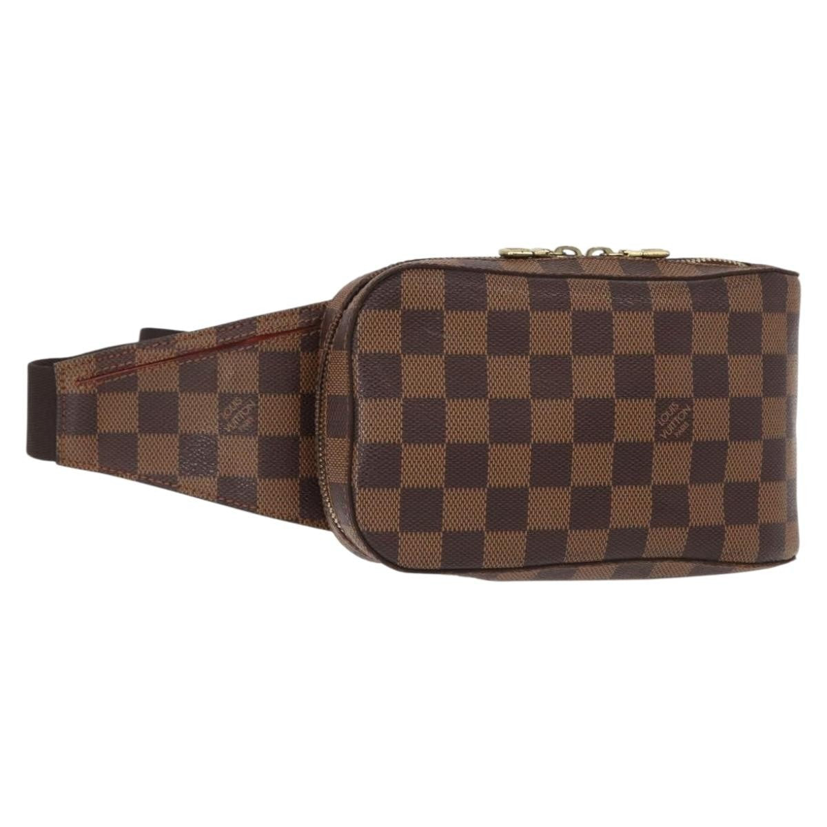 Louis Vuitton Geronimos Waist Bag Damier Brown Canvas Shoulder Bag Bag (Authentic Pre-Loved)
