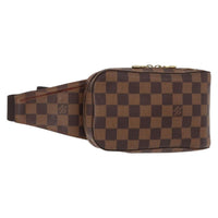 Louis Vuitton Geronimos Waist Bag Damier Brown Canvas Shoulder Bag Bag (Authentic Pre-Loved)
