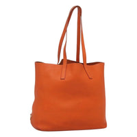 Prada Vintage Tote Leather Orange Leather Tote Bag Bag (Authentic Pre-Loved)