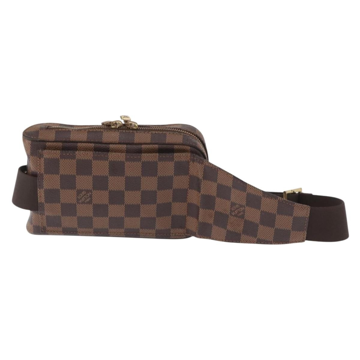 Louis Vuitton Geronimos Waist Bag Damier Brown Canvas Clutche & Pouche Bag (Pre-Loved)