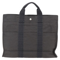 Hermes Fourre-Tout Herline Canvas Gray Canvas Tote Bag Bag (Authentic Pre-Loved)