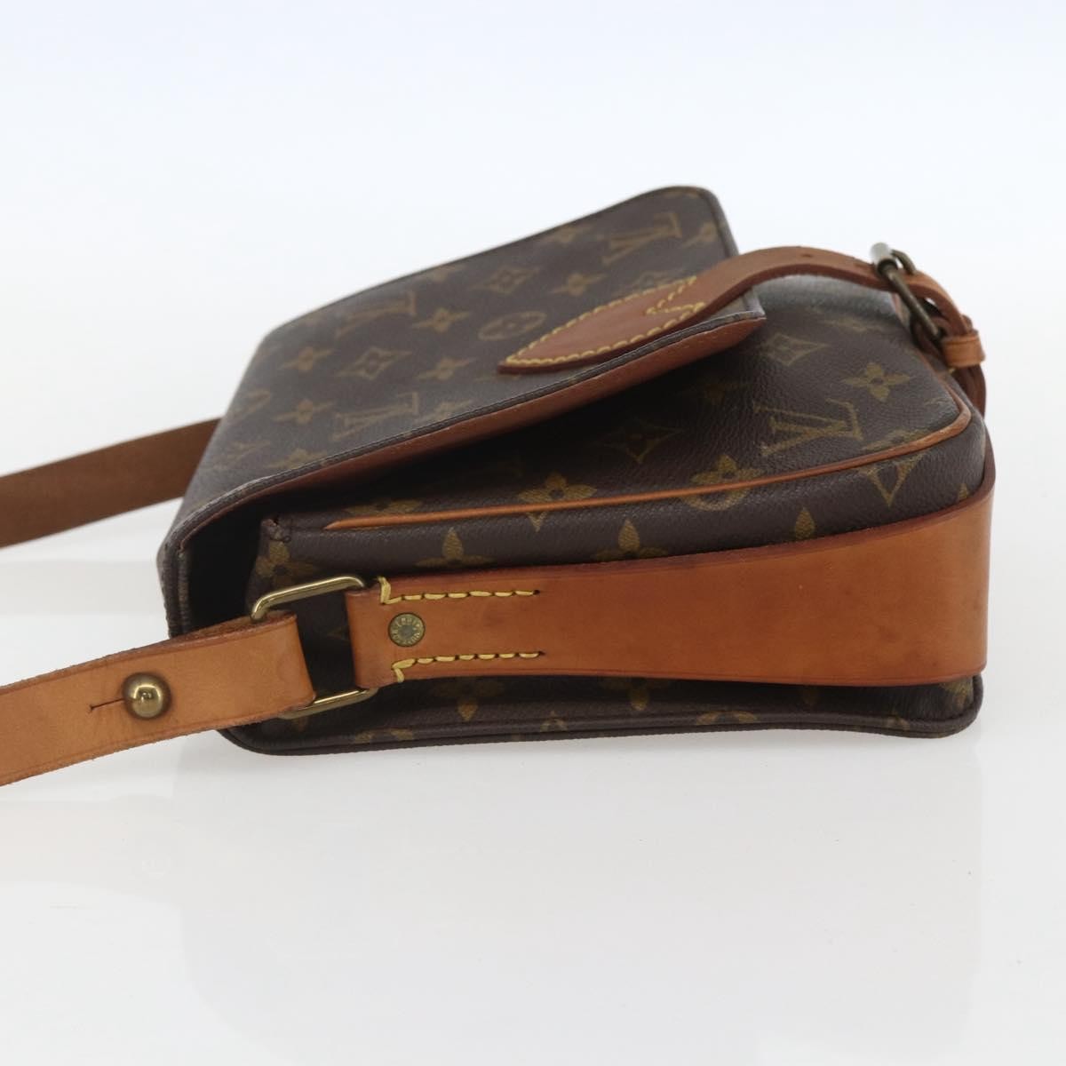 Louis Vuitton Cartouchiere Handbag Monogram Canvas Brown Canvas Shoulder Bag Bag (Pre-Loved)