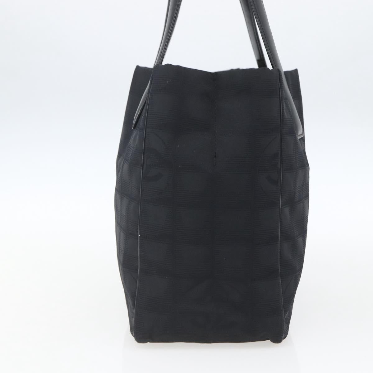 Chanel Travel Line Tote Nylon Black Nylon Tote Bag Bag (Authentic Pre-Loved)