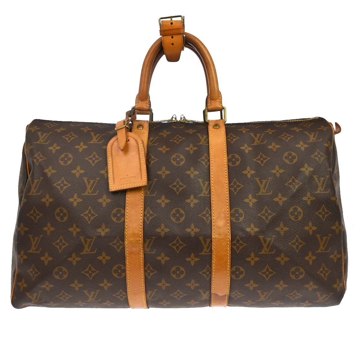 Louis Vuitton Louis Vuitton Keepall Bag Monogram Canvas Brown Canvas Travel Bag Bag (Pre-Loved)