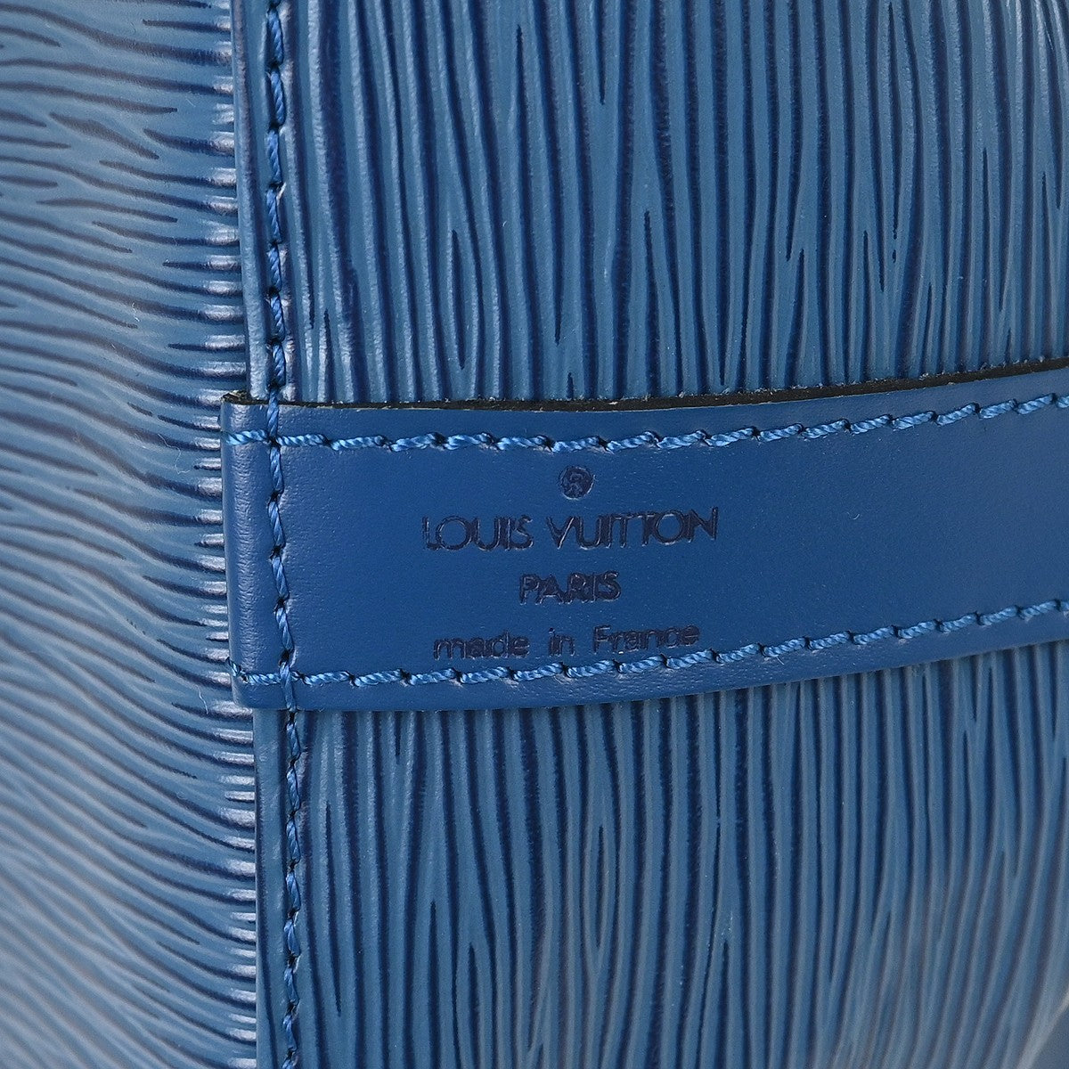 Louis Vuitton Petit Noe Handbag Epi Leather Blue Leather Shoulder Bag Bag (Pre-Loved)