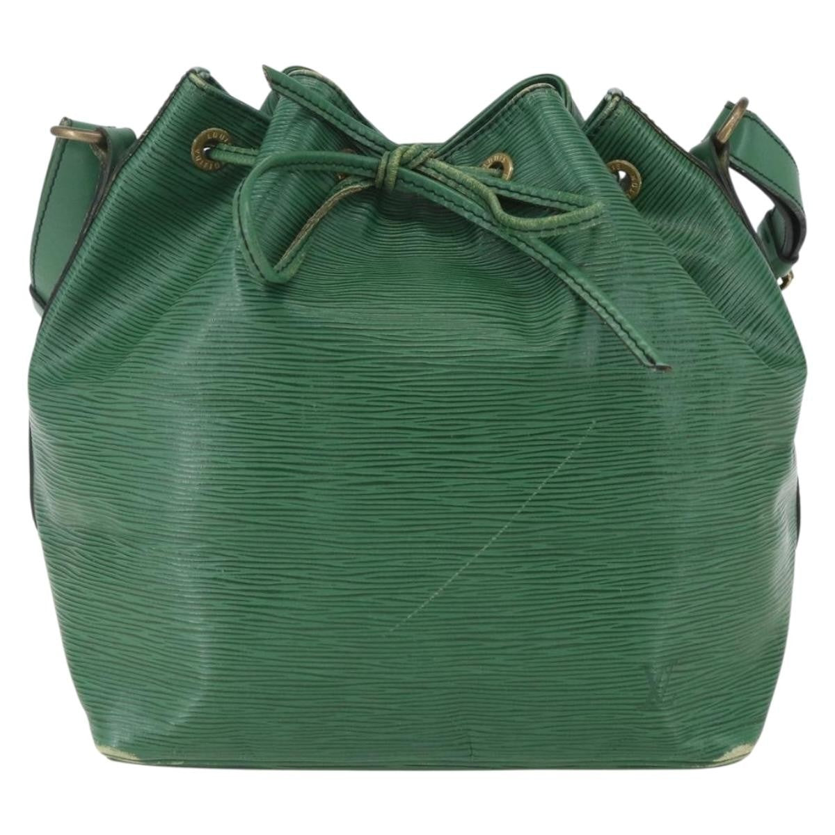 Louis Vuitton Petit Noe Handbag Epi Leather Green Leather Shoulder Bag Bag (Authentic Pre-Loved)