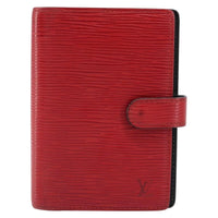 Louis Vuitton Agenda Cover Epi Leather Red Leather Wallets Accessory (Authentic Pre-Loved)