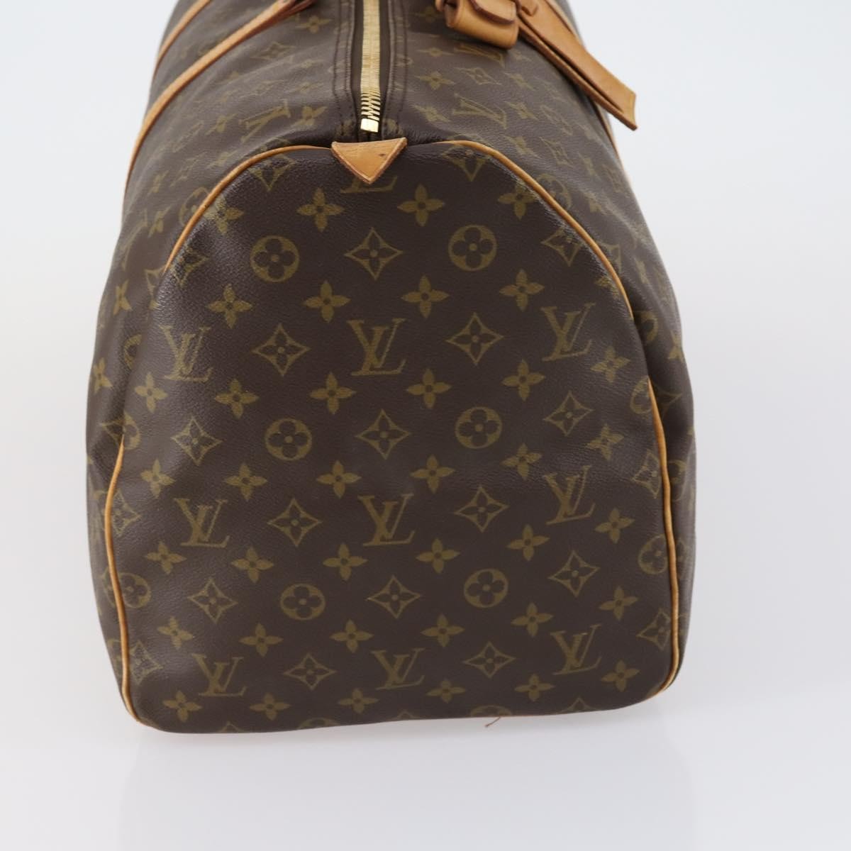 Louis Vuitton Keepall Bag Monogram Canvas Brown Canvas Travel Bag Bag (Pre-Loved)