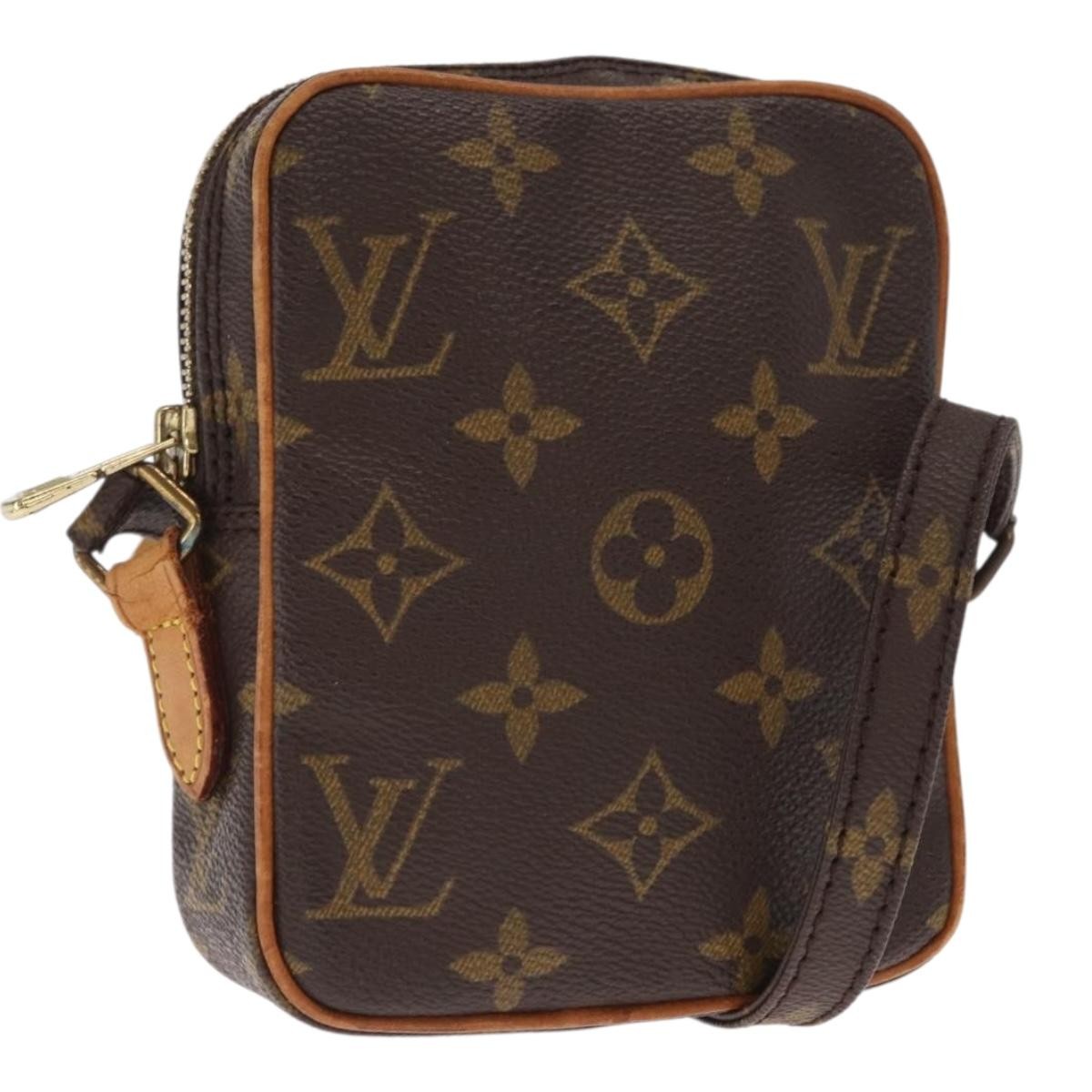 Louis Vuitton Danube Handbag Monogram Canvas Brown Canvas Shoulder Bag Bag (Authentic Pre-Loved)