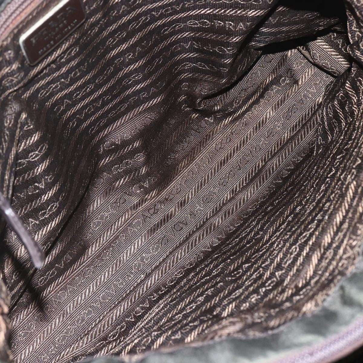 Prada Re-Edition 1995 Chain Tote Quilted Re-Nylon Khaki Nylon Shoulder Bag Bag (Authentic Pre-Loved)