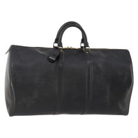 Louis Vuitton Keepall Bag Epi Leather Black Leather Travel Bag Bag (Pre-Loved)