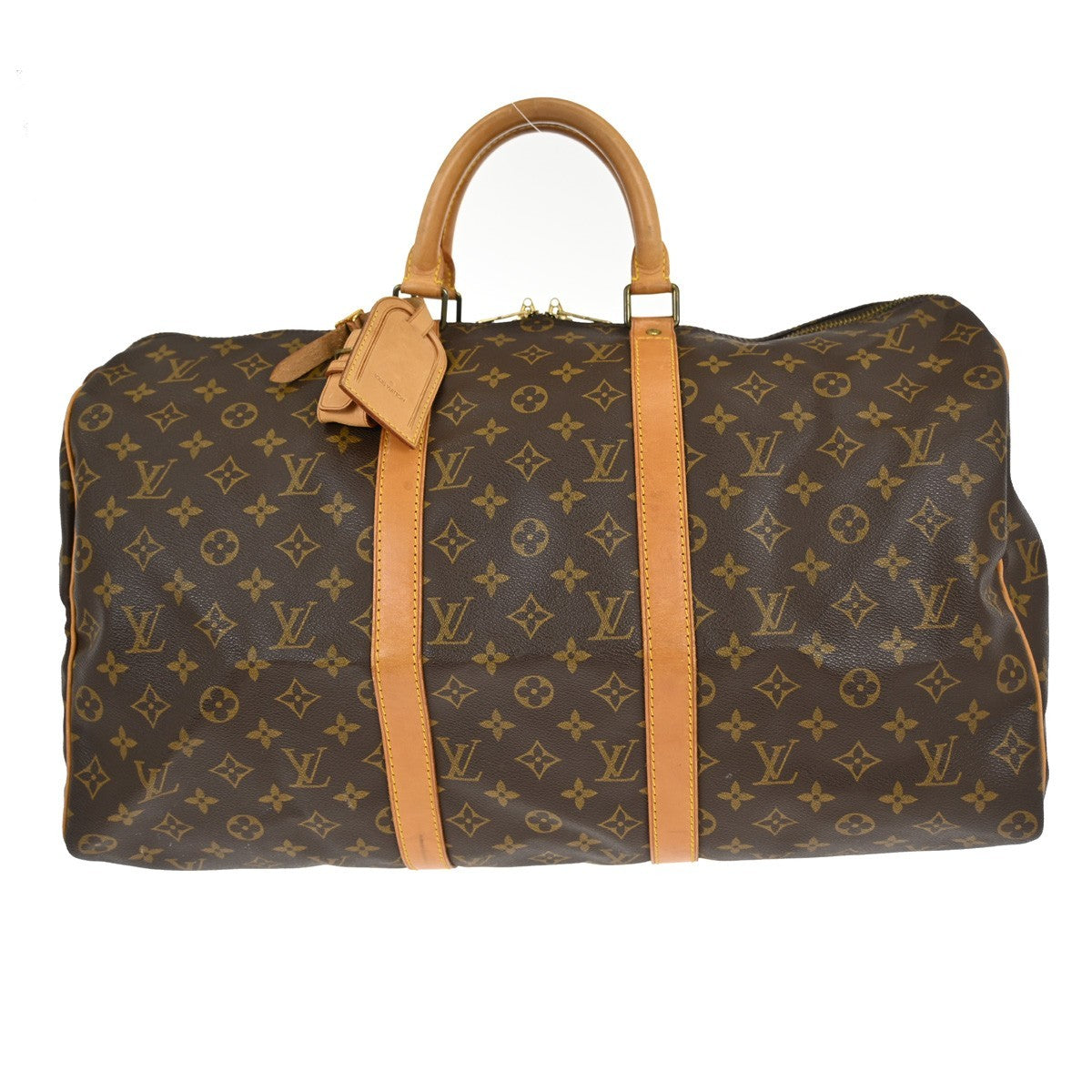 Louis Vuitton Louis Vuitton Keepall Bag Monogram Canvas Brown Canvas Travel Bag Bag (Pre-Loved)